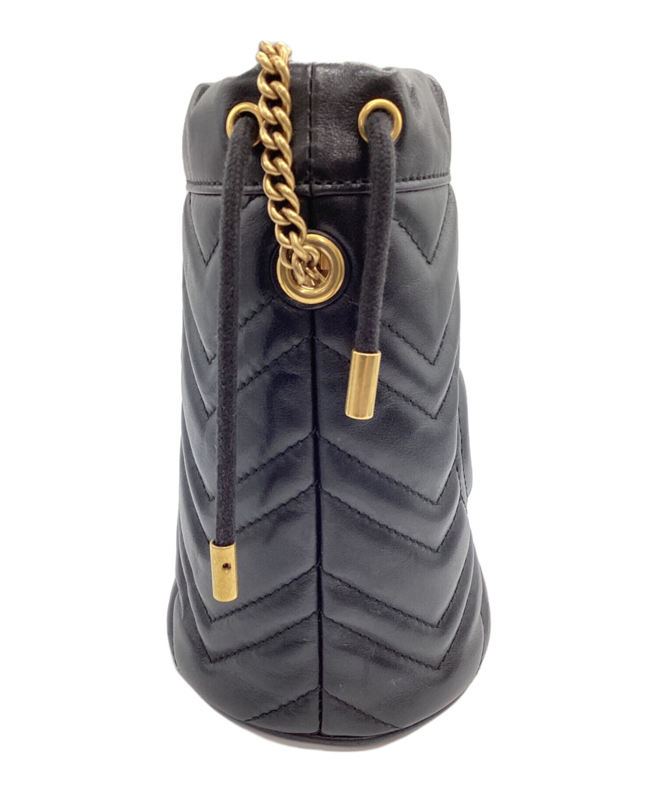 GUCCI Chain Shoulder Bag Black Leather Italy Model 575163 SN2599 thumbnail 13