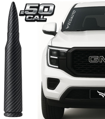 ECOAUTO 50 CAL BULLET ANTENNA FOR CHEVROLET SILVERADO 1500/2500/3500/GMC SIERRA
