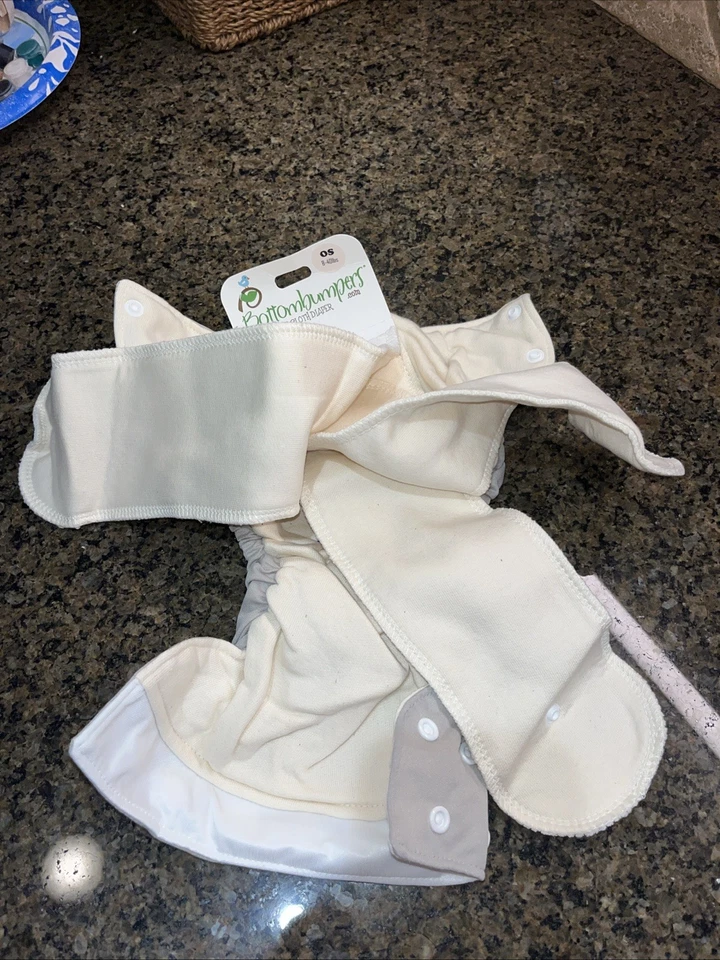 Bottombumpers Cloth Diaper Shell OS Taupe - New - Image 4 of 4