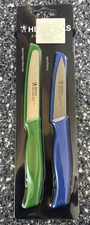 Henckels 2 Piece Utility Knife Set Stainless Steel 3.5" Paring 4" Serrated