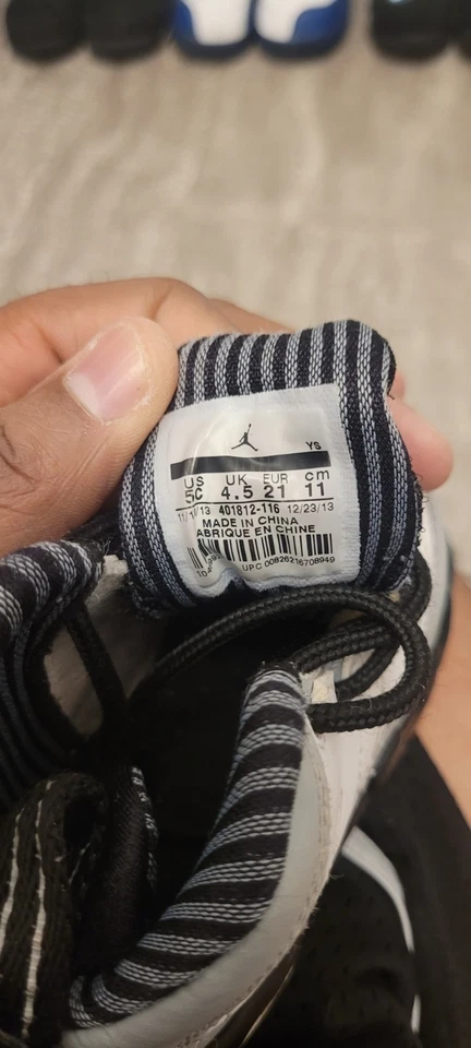 Nike Air Jordan 9 IX Retro Barons Blanco Negro Talla 6c Tenis Foto 2 de 4