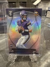 2024 Panini Totally Certified - Rookies J.J. McCarthy #127 Mirror Purple (RC)