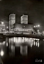RPPC City Hall Oslo Norway vintage postcard z534