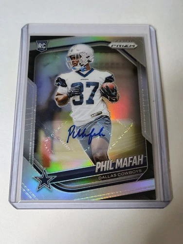 2025 Panini Prizm Phil Mafah RC Rookie Silver Auto Cowboys
