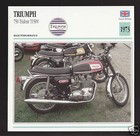 1973 Triumph 750cc Trident T150V (740cc) Motorcycle Photo Spec Sheet Info Card
