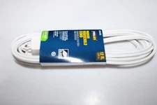 Projex IN162PT212WHP 16/2 SPT-2 13A Polarized White PVC Extension Cord 12 L ft.
