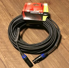 Rapco Horizon RHC MIC5 Concert Series XLR Microphone Cable 50' w- Blue Boot