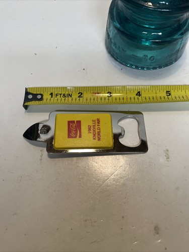 Vintage 1982 Coca Cola Knoxville World Fair Can Piercer Bottle Opener - Picture 5 of 8