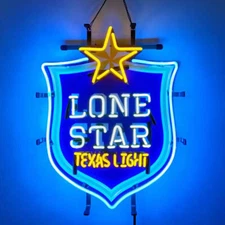 Lone Star Texas Light Lamp Neon Sign With HD Vivid Printing Beer Art JL 24"x20" 