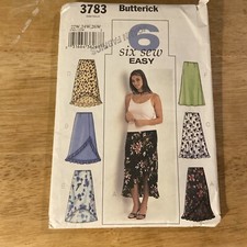 Butterick Skirt Pattern Choice 22W 24W 26W 3783 6 Uncut Patter's