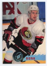1995-96 Topps Stadium Club Senators Hockey Card #101 Radek Bonk