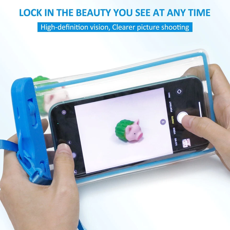 Funda Universal Impermeable Bolsa IPX8 Luminosa para Teléfono Estuche Bolsa Seca Caliente Foto 3 de 4