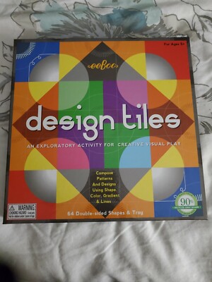 eeBoo Design Tiles An Exploratory Activity for Creative Visual Play NEW