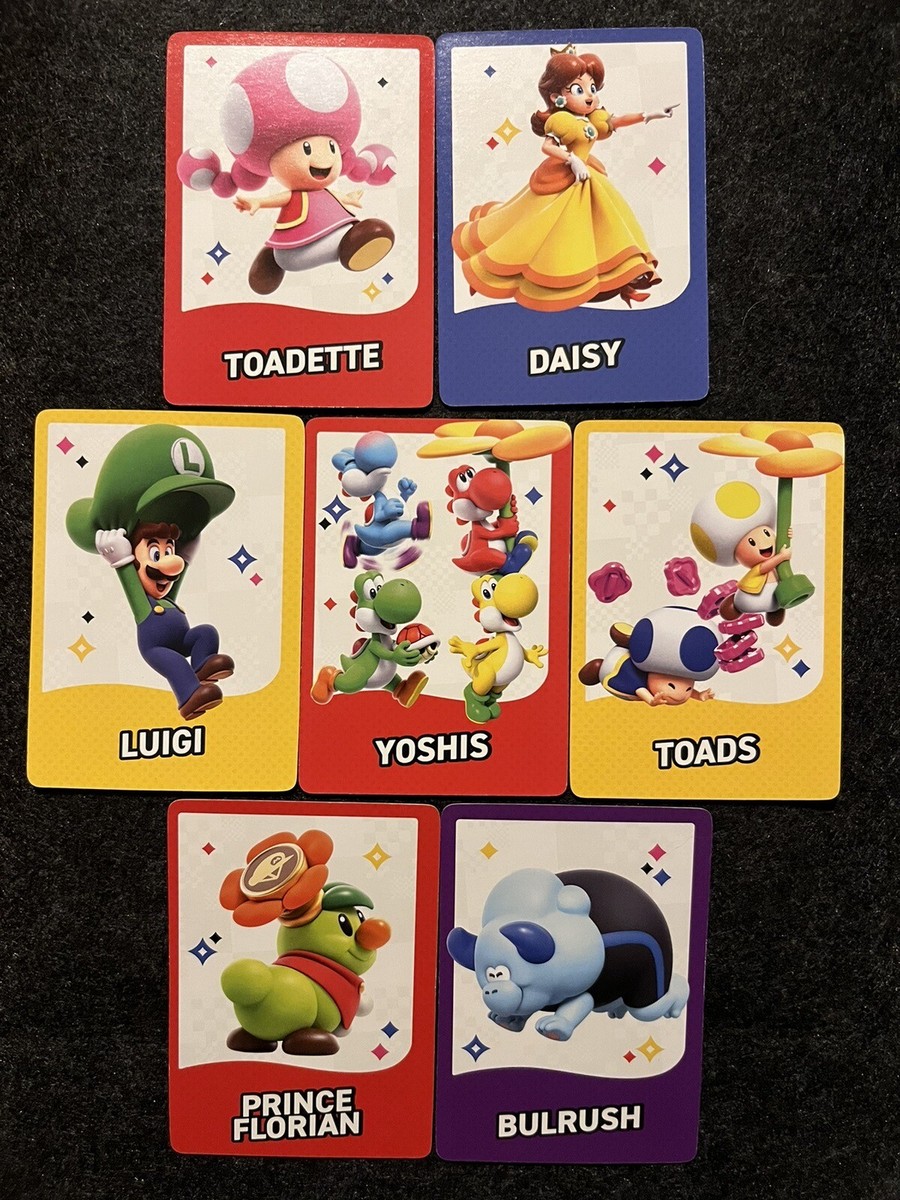 Super Mario Bros Wonder Trading Cards Walmart Preorder Bonus Set