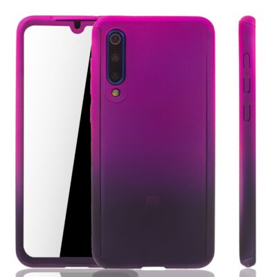 Handyhülle Schutz Case für Xiaomi Mi 9 SE Full Cover Displayschutz 360 Violett