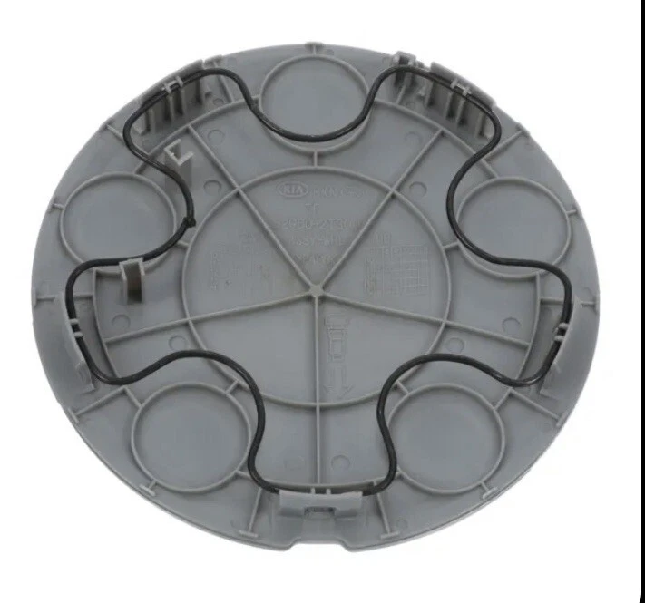 ⭐️ Juego de 4 tapacubos centrales de rueda originales plateados OEM Kia Optima 2011-2015 Foto 2 de 2