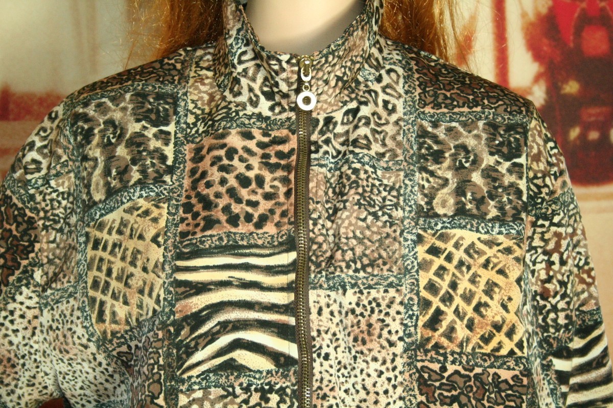 【 VINTAGE 】 Teddy Jacket Women's Vintage Teddi Jacket Lightweight Full Zip