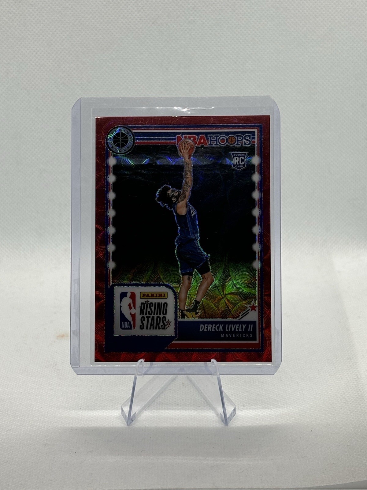 2023 NBA Hoops Premium Stock Rising Stars Red Prizm /88 Dereck Lively Rookie RC