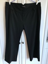 Pre-Owned Woman's  K T N Dress Pants Size 50 Black Light Weight Stretch 42x26