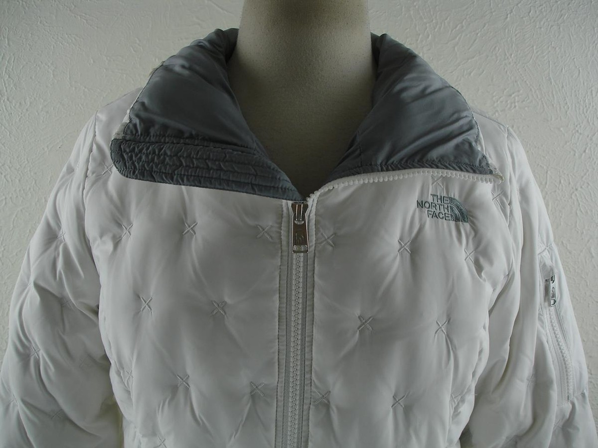 Women's sz M The North Face Holladown Crop Jacket TNT White 550
