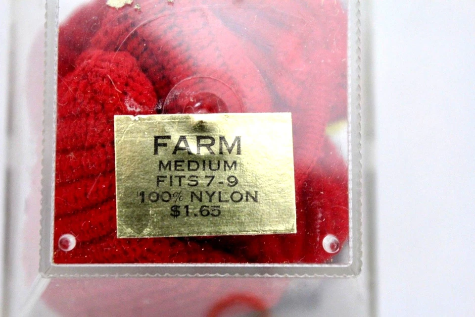 Vtg Retro Bonnie Doon "Farm" Booties Socks With Horses Theme NIP 1960s M 7-9 - Image 2 of 4