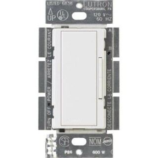 Lutron Maestro 600W Multi Location Companion Dimmer Switch White