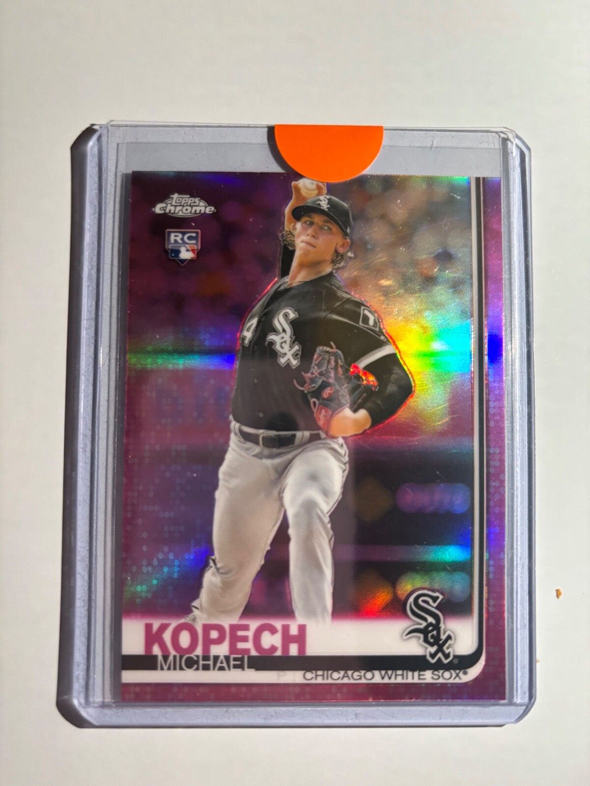2019 Topps Chrome - Michael Kopech #17 Pink Refractor (RC)