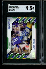2022 Panini Score SA-AD Sack Attack end zone Aaron Donald #6/6