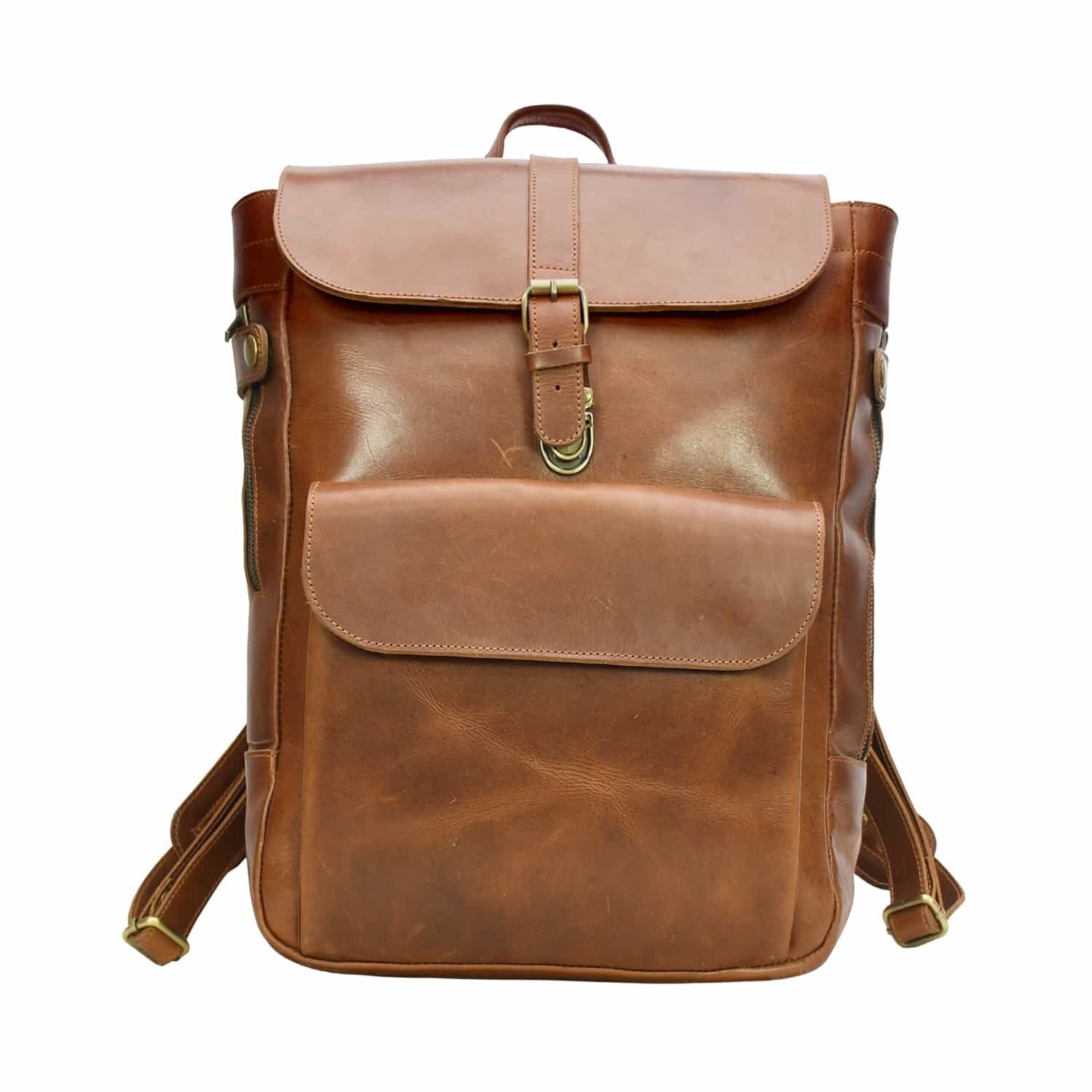 Traveler Leather Backpack for Men & Women – Durable & Stylish Bag by LNY
