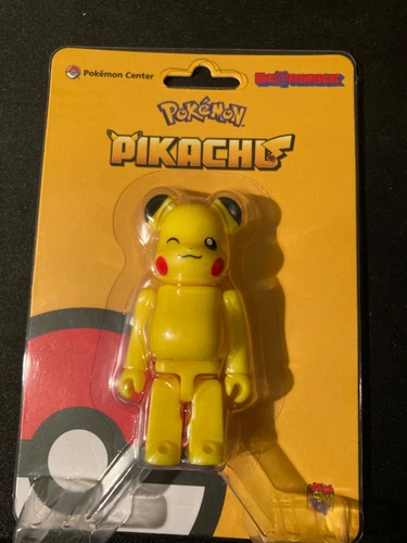 Pokemon Center Bearbrick Winking Pikachu Figure BE@RBRICK NIP Medicom Toy Great
