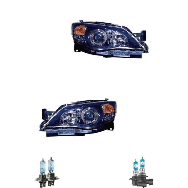 Halogen Scheinwerfer Set H7/HB3 FüR Subaru Impreza SchräGheck Inklusive Lampen-image