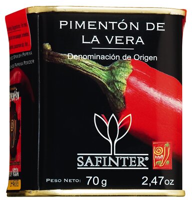 Safinter Piementón de la Vera DO picante - geräuchertes Paprikapulver scharf 70g