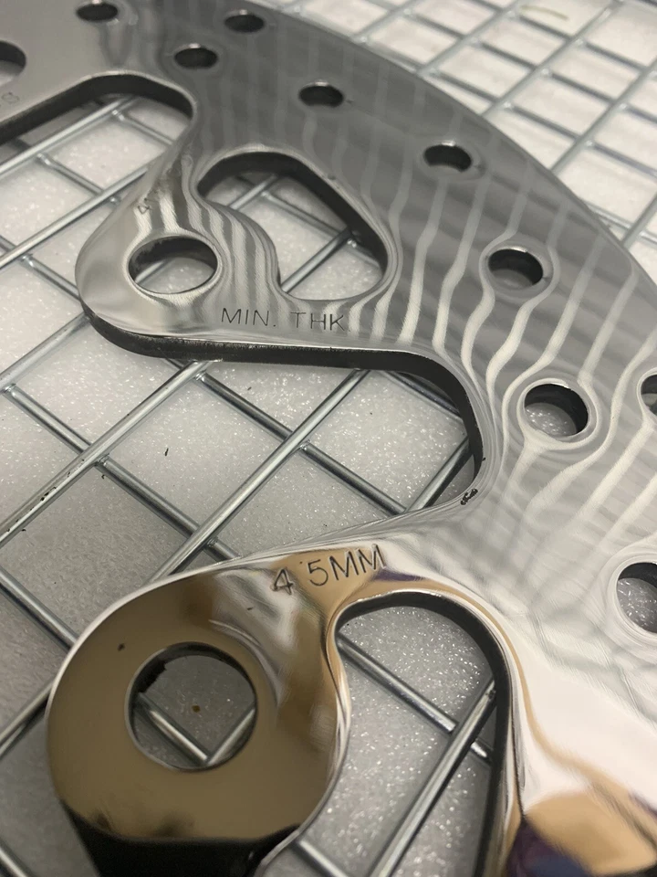 ПЕРЕДНИЕ ПОЛИРОВАННЫЕ РОТОРЫ HARLEY CVO 2009 UP TOURING ELECTRA GLIDE 41300019 ПРЯМЫЕ - Изображение 4 из 4