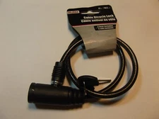 Tool Bench Cable Bicycle Lock Black 21 inch