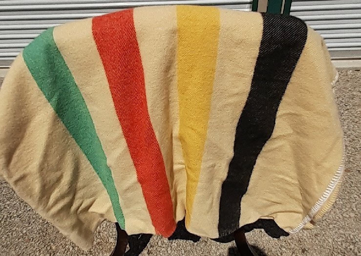 Golden Dawn Polar Star Blanket JC Penney's 100% Wool, Vintage, 84