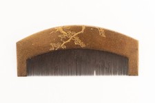 Comb Japanese comb Gold lacquer Japanese hair accessories Flower K00357