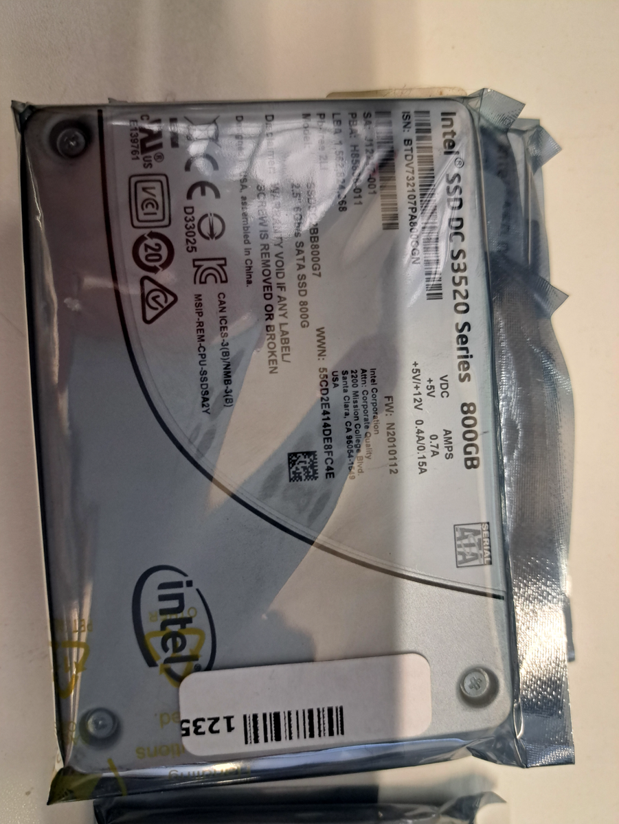 新品純正 Internal SSD、1.6TB ☆Intel SSD DC S3520 Series 480GB SATA SSDSC2BB480G7C☆ | AIKC