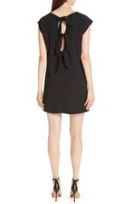 NWT Alice + Olivia Carita Back Tie Shift Dress in Black - Size 2 #D2187