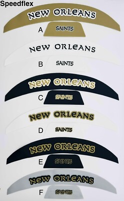Saints Full Size SpeedFlex 3D Helmet Bumpers