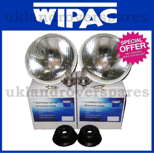 7 INCH ROUND HEADLIGHT HALOGEN CONVERSION KIT - COMES WITH H4 BULB & PILOT - Afbeelding 1 van 6