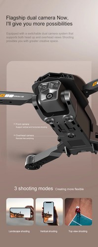 UAV 8K Optical Flow Three Camera GPS Fixed Height Aerial Photography Quadcopter - Picture 16 of 27