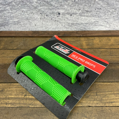 Redline BMX Grips Green Hex Pro End Plugs Hexpro NOS 00s RL Expert Proline A4 - Picture 6 of 8