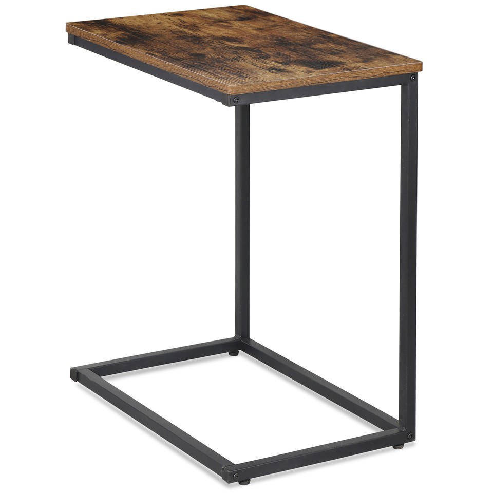 End Table Living Room C Shaped End Table 25 inches High Side Table for