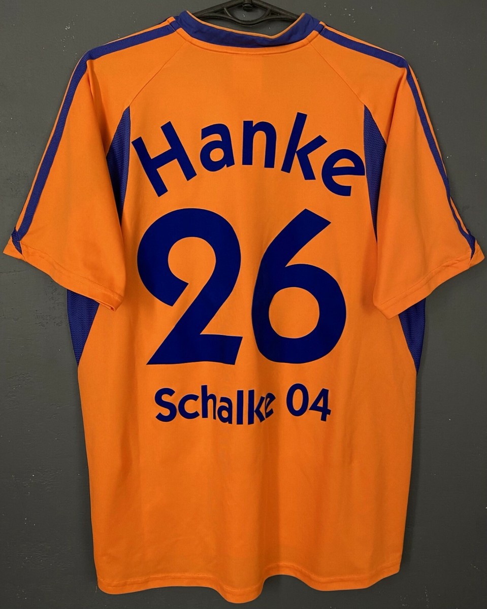 MEN'S ADIDAS FC SCHALKE 04 2003/2004 HANKE SOCCER FOOTBALL SHIRT