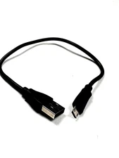 1.5ft USB-A to micro-USB black cable