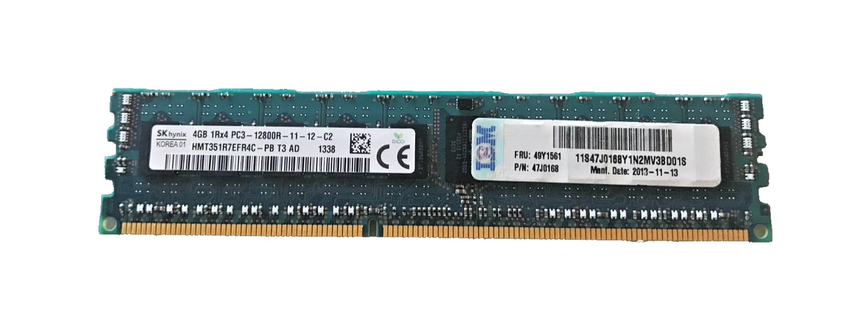 Sk Hynix 32GB 4Rx4 PC3L-12800L DDR3L HMT84GL7AMR4A-PB (RAM Serveur