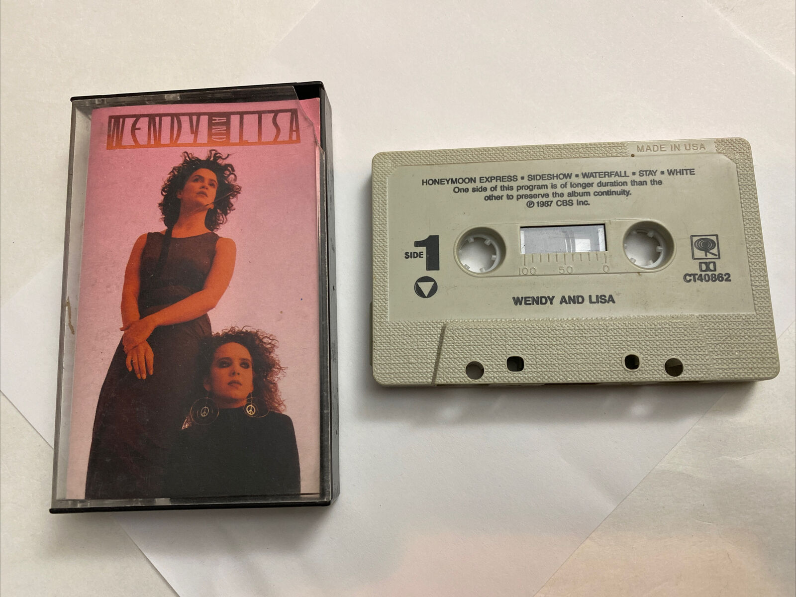 Wendy & Lisa Cassette Tape 1987 Electronic Synth-Pop Rare Prince Protégés