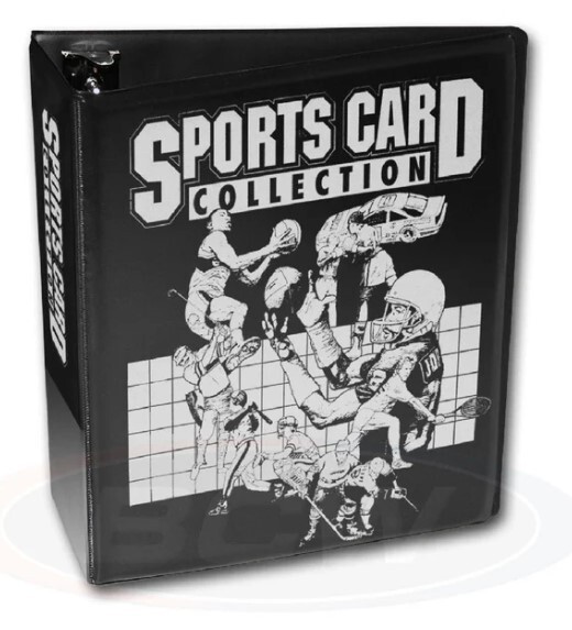 Lot of 10 Black Baseball Sports Card Collection 3" DRing Albums