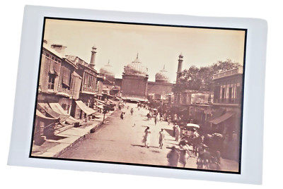 Straße hinter der Jama Masjid, Delhi 1880er Plakat