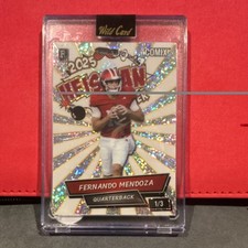 Wild Card 2025 Heisman Winner Fernando Mendoza COMIX Insert Serial #/3 Football